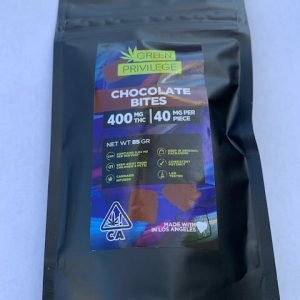 Green Privilege – 400mg chocolate bites