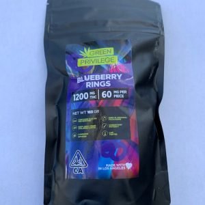 Green Privilege – 1200mg blueberry rings